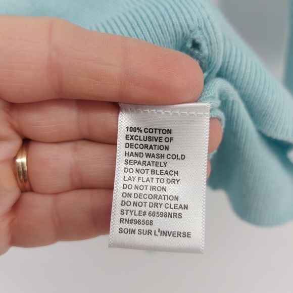 Charlotte Palm Tree Seqined Cotton Cardigan - Picture 10 of 10